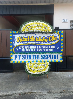 Papan Bunga Duka di Pekanbaru Kota